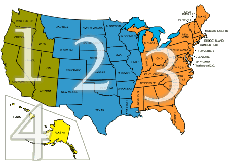 Shipping Zone Map