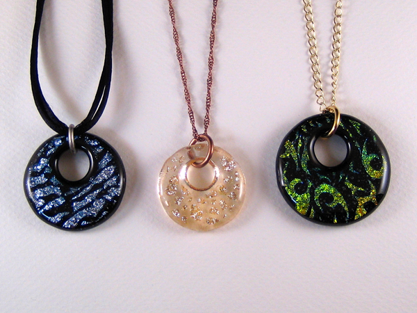 Three Round Offset Pendants