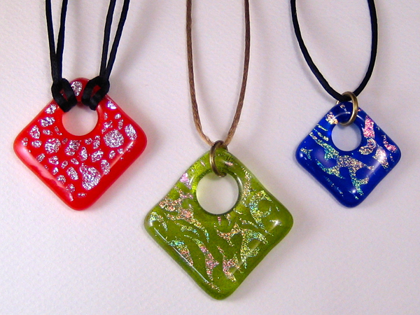 Three Offset Square Pendants