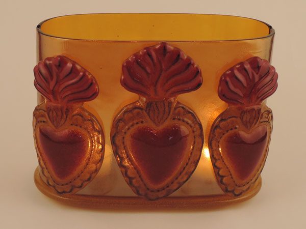 Flaming Heart Votive