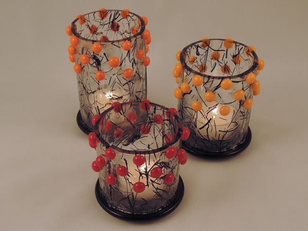 Round Votives w/ Frit Balls