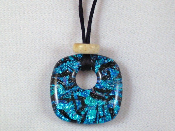 Blue Pillow Pendant