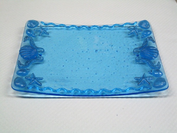 Blue Sea Life Plate