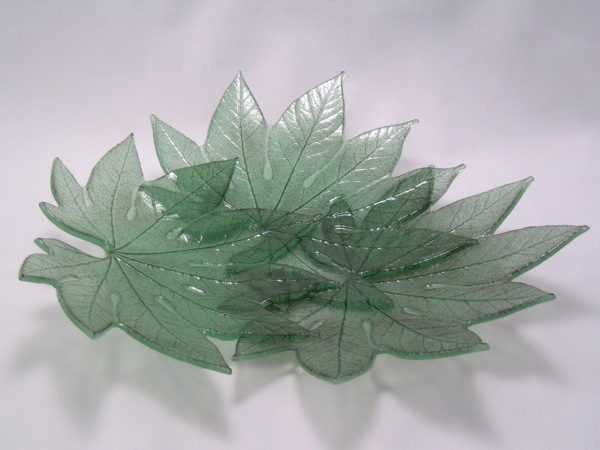 Green Aralia Leaf Platter