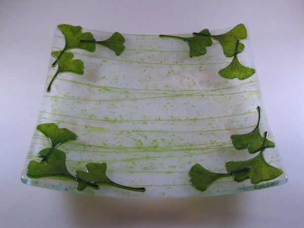 Green Ginkgo Plate