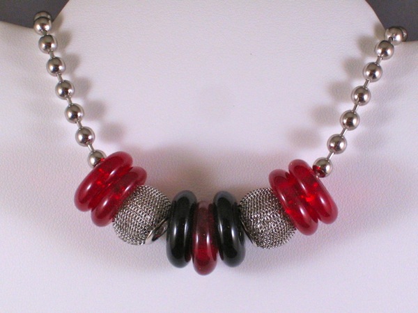 Red and Black Nano Necklace