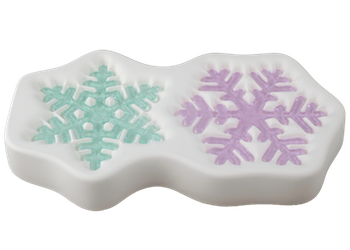 Assorted Snowflake Silicone Mold (3 Cavity)