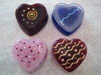 Four Sweet Heart Boxes