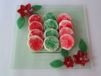 Holiday Poinsettia Plate